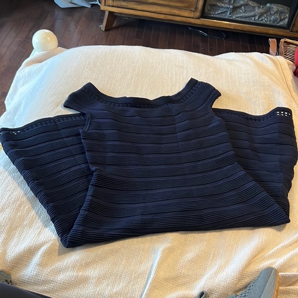 Eliza J..Navy Cap Sleeve or‎ off-the-shoulder minidress - Picture 3 of 10